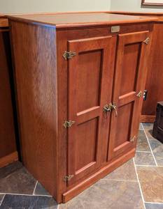 lot 94 image: White Clad Wood Cabinet Chest