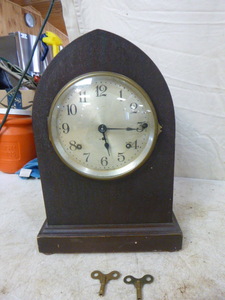 Antique Seth Thomas Mahogany Beehive Case Mantle Clock
