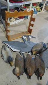 Duck decoys and Gun rack