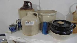 Various stoneware pieces