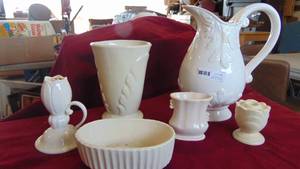 Lot of white and cream pottery