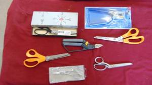 Lot of various scissors
