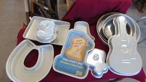 Lot of cake molds