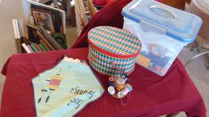 2- Sewing boxes and contents