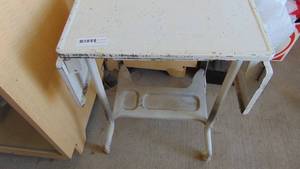 Vintage typewriter table