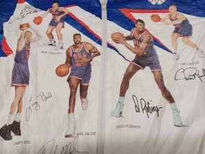 lot 75 image: 1992 Olympics Tyvek Youth Jacket Sponsored by Kelloggs in Support of the 1992 U.S OlympicBasketball Team