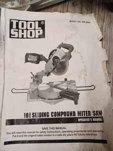 lot 94 image: Tool Shop 10-inch Compund Power Miter Saw - Works