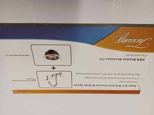 lot 143 image: New Tuscany Chrome Finish, High Arch Kitchen Faucet in Original Box