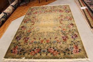 Woven Area Rug 7.9 Ft X 5.3 Ft Golden Treasure