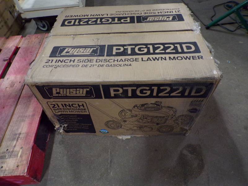 lot 242 image: New - Open Box Pulsar 21 200cc Side Discharge Push Gas Lawn Mower