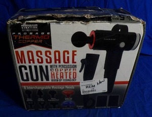 lot 262 image: New  Evertone Copper Gym Compact Massage Gun