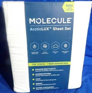 lot 265 image: Brand New Molecule ArcticLUX Temperature Regulating King Sheet Set (4 Pieces)