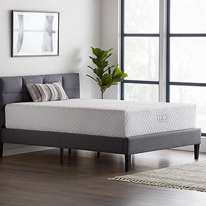 lot 292 image: New  Lucid Comfort Collection 12 Firm Gel Memory Foam Mattress (Queen)