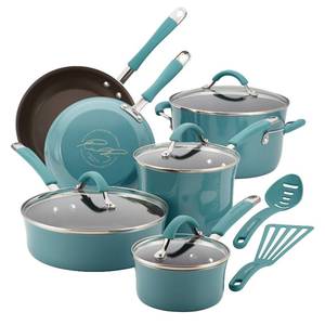 lot 316 image: New  Rachael Ray Cucina 12-Pc. Nonstick Aluminum Cookware Set