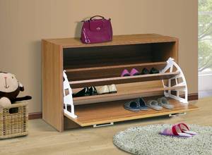 lot 364 image: New  4D CONCEPTS Deluxe Shoe Cabinet (Fruitwood)
