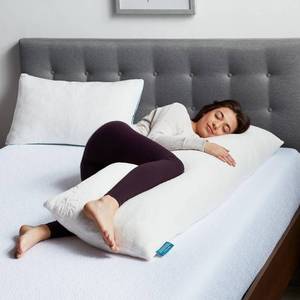 lot 358 image: Open Box  Lucid Comfort Collection Shredded Memory Foam Body Pillow