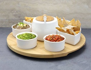 lot 325 image: New - Missing Pieces  Elama Signature 8 Piece Appetizer Serving Set