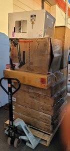 lot 704 image: Pallet of Salvage Furniture, Furniture Parts & Some General Merchandise