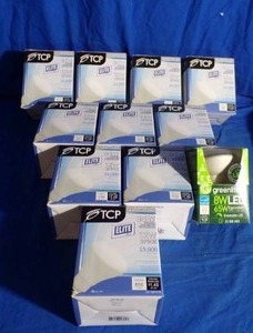 lot 294 image: Lot of Halogen Bulbs - TCP Elite LED 75W 12 Watt Halogen Replacement Bulbs