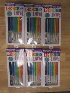 6 Packages of Ooly Lil Paint Brushes - Set of 7