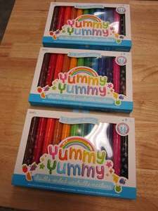 3 Packages of - Ooly, Yummy Yummy Scented Markers - Set of 12