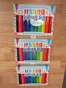3 Packages of Ooly, Big Bright Brush Markers - set of 10