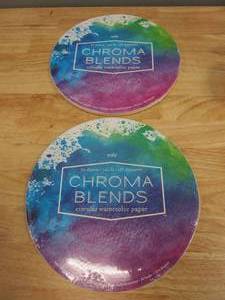 2 Packages of OOLY Chroma Blends 10 Circular Watercolor Paper Pad - 20 Sheets