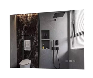 40 in. W x 24 in. H Rectangular Aluminum Framed LED Wall Mount Anti-Fog Dimmable Bathroom Vanity Mirror