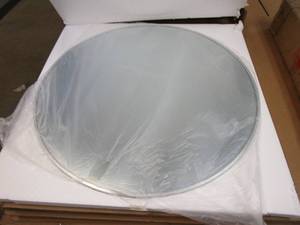 32 in. W x 32 in. H Round Aluminum Framed Wall Mount Modern Decorative Bathroom Vanity Mirror
