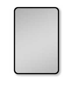20 in. W x 28 in. H Black Rectangle Aluminum Recessed or Surface Mount Medicine Cabinet, Medicine Cabinet with Mirror