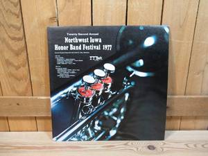 Northwest Iowa Honor Band Festival - Twenty Second Annual - 1977 - Vinyl Record