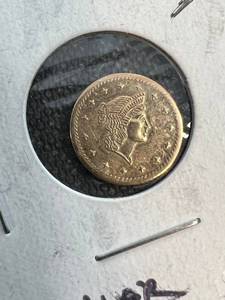 1853 REPUBLIC OF CAMALA GOLD TALLAR