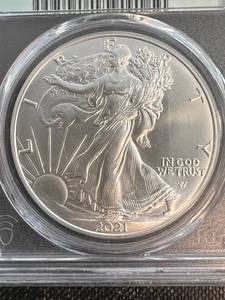 2021 AMERICAN SILVER EAGLE MS70 PCGS TYPE 2 FIRST STRIKE