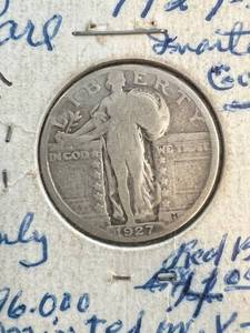 1927-S US STANDING LIBERTY QUARTER