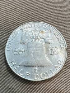 1954-D US SILVER FRANKLIN HALF DOLLAR