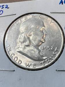 1952-D US SILVER FRANKLIN HALF DOLLAR