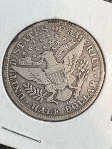 1907-D US SILVER BARBER HALF DOLLAR