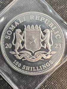2023 SOMALI ELEPHANT 1 TROY OZ .999 FINE SILVER