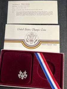 1984-S PROOF US OLYMPIC SILVER DOLLAR