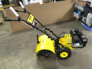 Champion Power Equipment  19 in. 212cc 4-Stroke Gas Garden Counter Rotating Rear Tine Tiller with Self-Propelled Agricultural Tires Customer Returns See Pictures