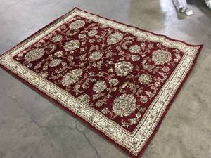 Home Dynamix Bazaar Scarlet RedIvory 5 ft. x 7 ft. Medallion Area Rug   Customer Returns See Pictures