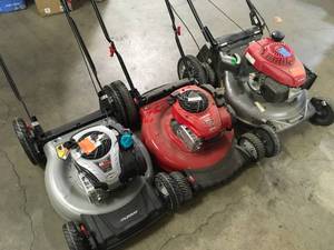 Lot of Lawn Mowers Various Models and Conditions   Customer Returns See Pictures