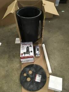 Superior Pump  12 HP Sewage Ejector Pump Kit with Basin   Customer Returns See Pictures