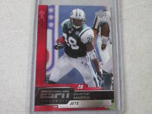 lot 11 image: 2005 Upper Deck Curtis Martin ESPN ...