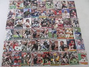 lot 35 image: 54 Assorted Football Cards - See Al...