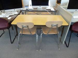 lot 25 image: Library Blonde Table 48