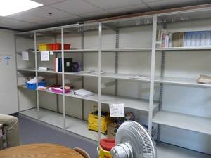 lot 35 image: Library Pallet Rack Shelf Unit