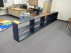 lot 49 image: Room 143 Blue Shelf Unit 12