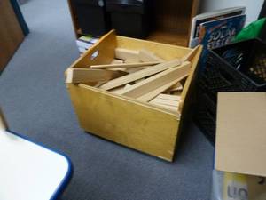 lot 69 image: Room 163 Wood Box with blocks