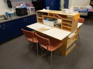 lot 76 image: Room 161 Painting Desk Double Sided